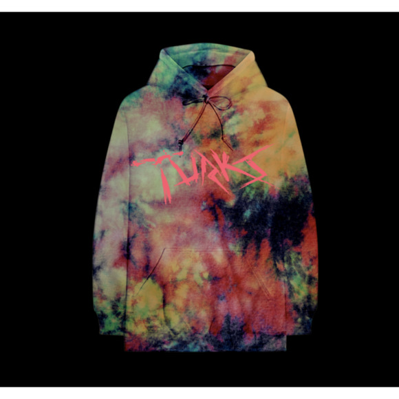 NAV TURKS TIE DIE HOODIE XO - Picture 1 of 2